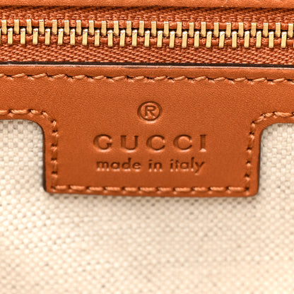 Gucci Canvas Calfskin Web Small Interlocking G Tote Bag Red Blue 6 of 13