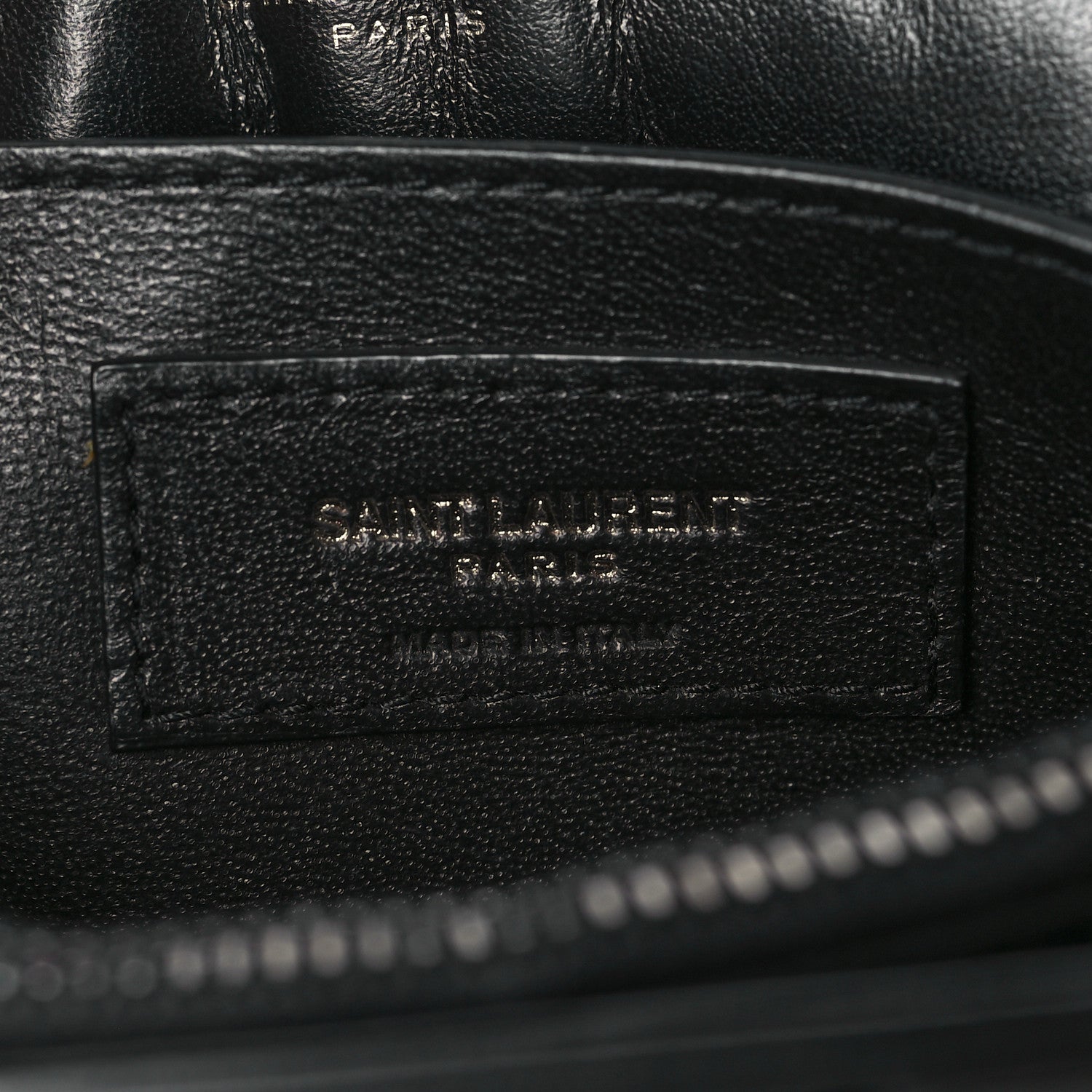 Saint Laurent Calfskin Y Quilted Monogram Monochrome Small Loulou Chain Satchel Black 5 of 8