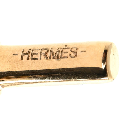 Hermes Permabrass Buffalo Horn Chaine d'Ancre Finish Pendant Necklace Dore 5 of 7