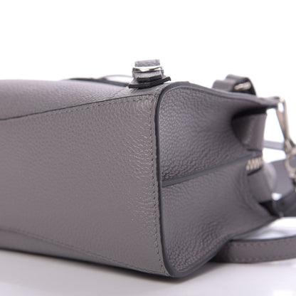 Balenciaga Grained Calfskin Neo Classic Silver Hardware Mini City Dark Grey 7 of 8