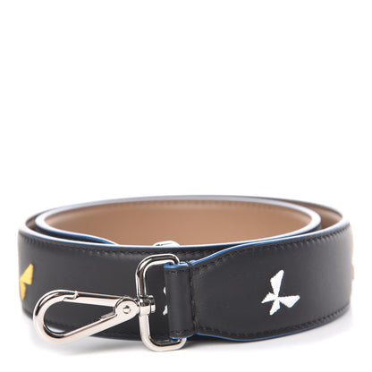 Fendi Calfskin Butterfleye Strap You Black 1 of 4