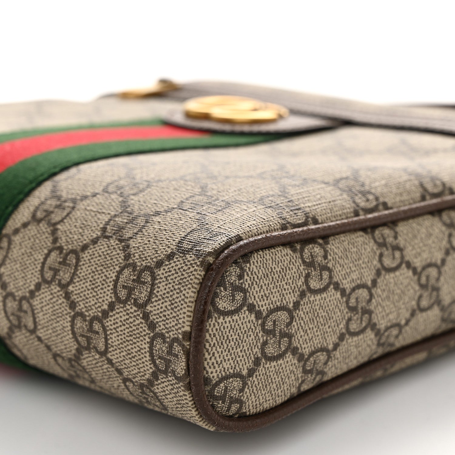 Gucci GG Supreme Monogram Web Small Ophidia Messenger Bag Brown 10 of 10