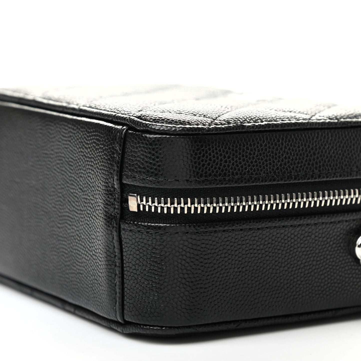 Caviar Quilted Camera Bag Black