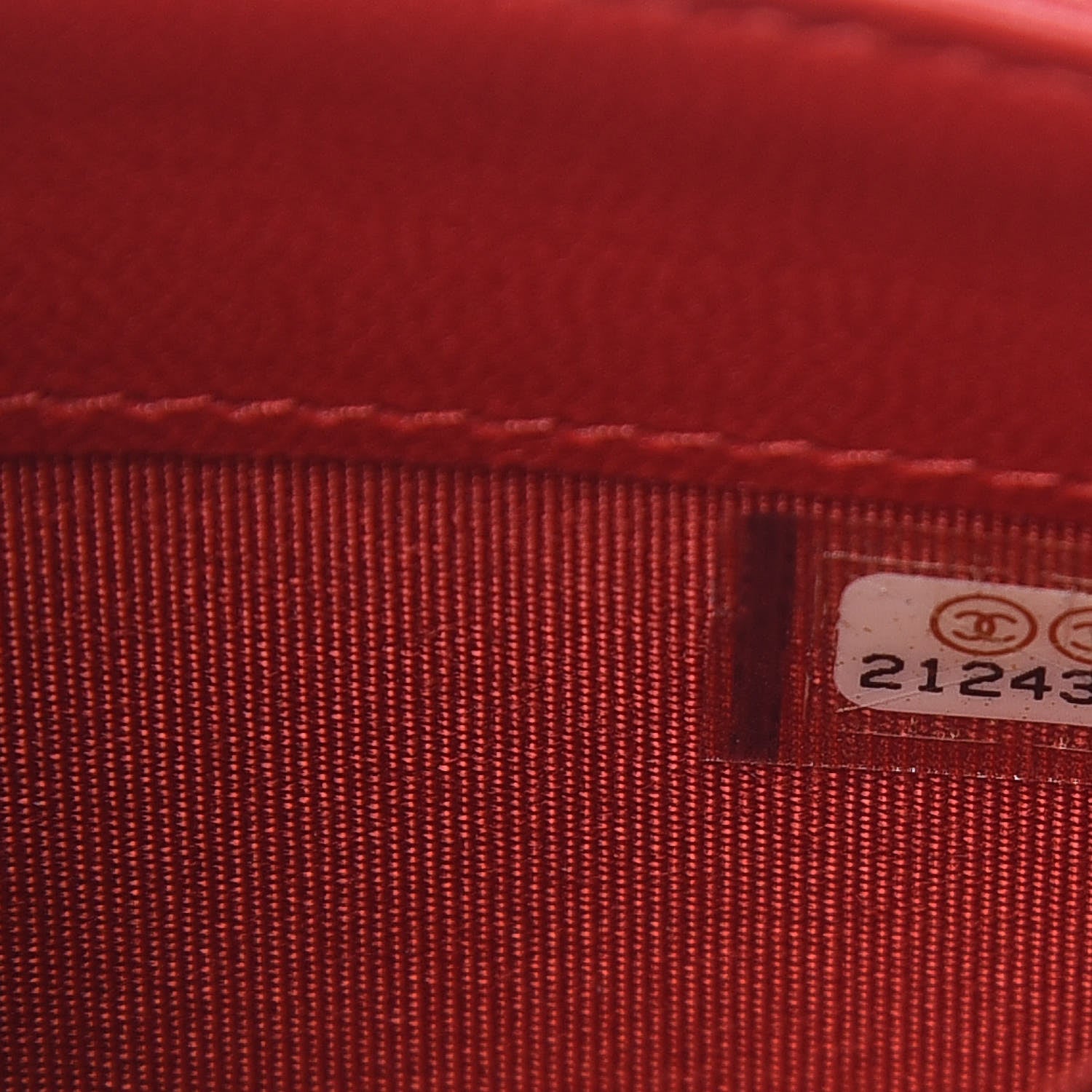 Chanel Lambskin Quilted Boy Wallet On Removable Chain WOC Red 7 of 10
