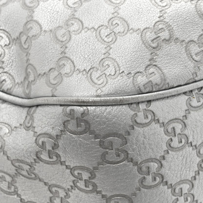Gucci Metallic Guccissima Medium Sukey Hobo Silver 17 of 19