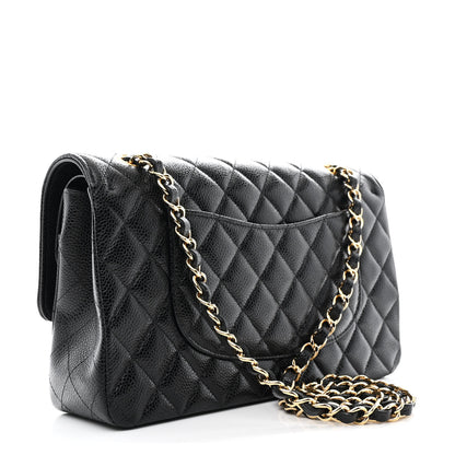 Chanel Caviar Quilted Medium Double Flap Black 3 of 11