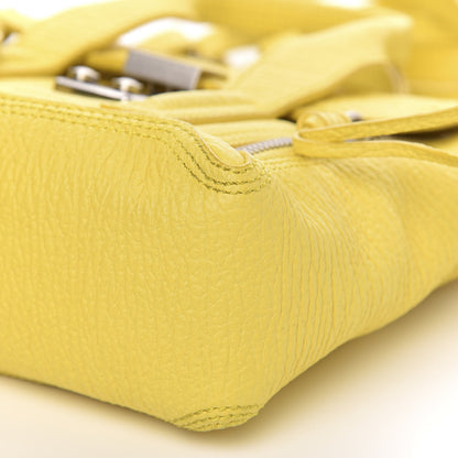 3.1 Phillip Lim 3.1 Textured Calfskin Mini Pashli Satchel Yellow 9 of 11