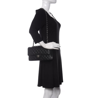 Chanel Caviar Quilted Medium Double Flap Black 2 of 11