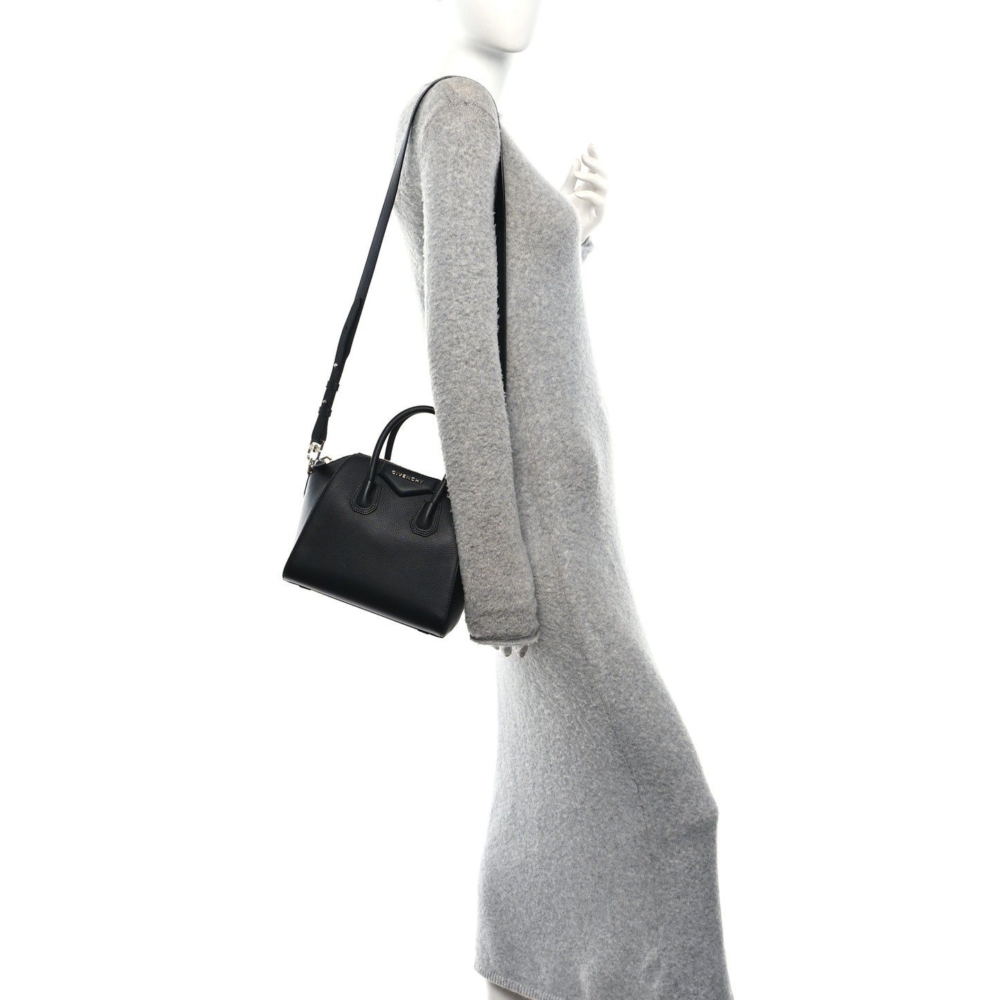 Sugar Goatskin Mini Antigona Black