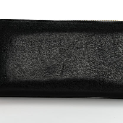 Mulberry Shiny Goatskin Tree Zip Around Wallet Black 10 of 11