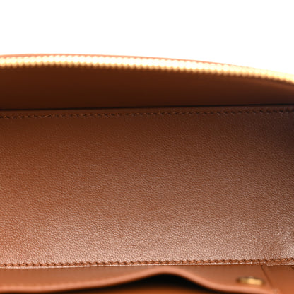 Saint Laurent Canvas Calfskin Mini Gaby Vanity Case  Desert Dust Brick 5 of 10