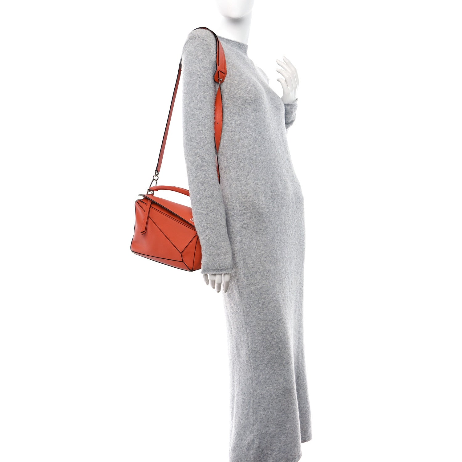 Loewe Calfskin Small Puzzle Bag Coral 2 of 11