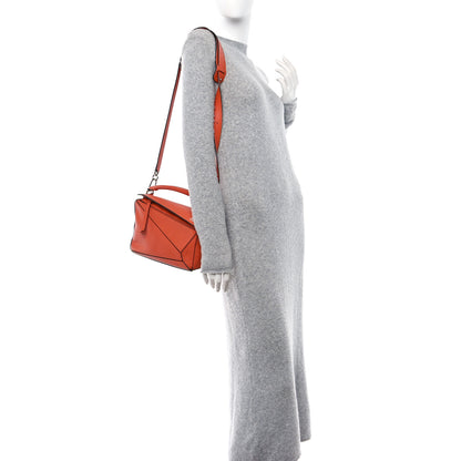 Loewe Calfskin Small Puzzle Bag Coral 2 of 11