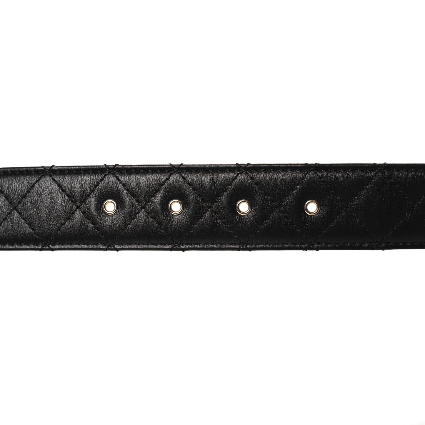 Calfskin Quilted CC Chain Belt 70 28 Black