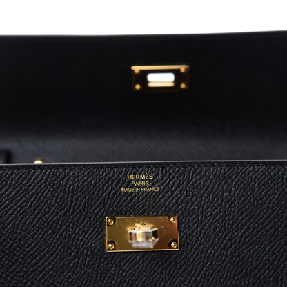Hermes Epsom Kelly Wallet To Go Black 6 of 7