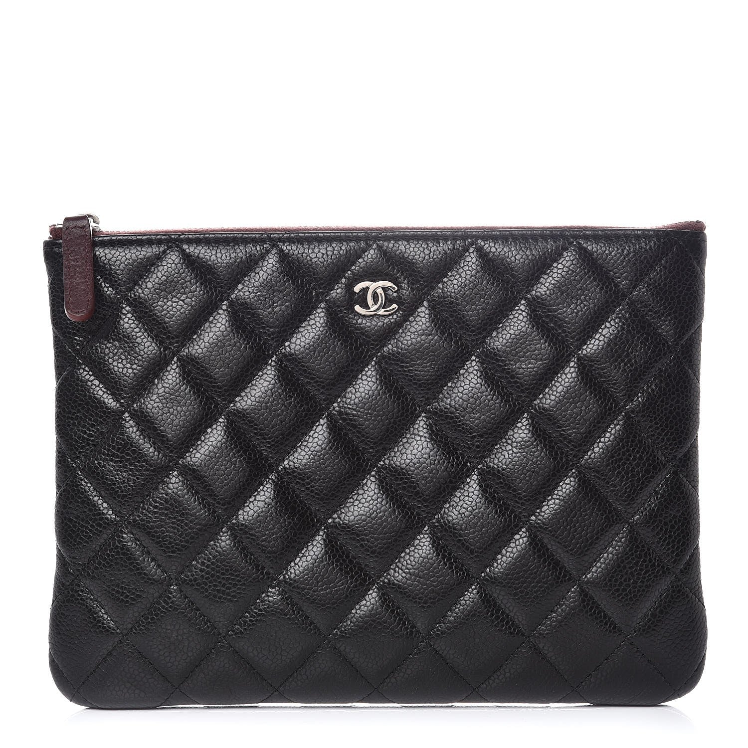 Chanel Caviar Quilted Medium Cosmetic Case Black 1 of 8