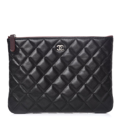 Chanel Caviar Quilted Medium Cosmetic Case Black 1 of 8