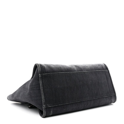 Chanel Woven Straw Raffia Medium Deauville Tote Black 4 of 10