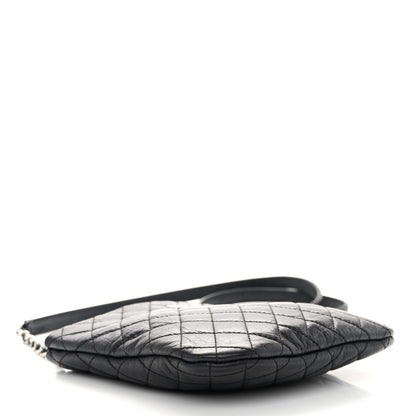 Chanel Aged Calfskin Quilted Crossbody Bag Black 4 of 10