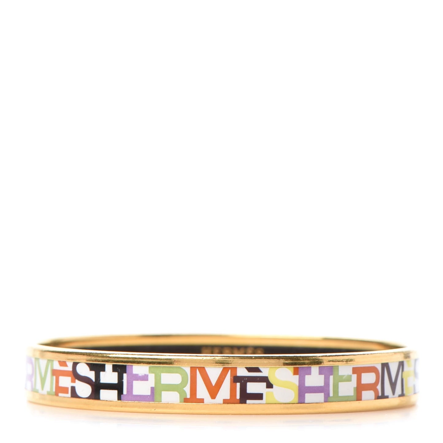 Enamel Printed Narrow Capitales Bracelet 70