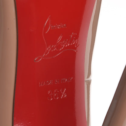 Christian Louboutin Patent Pigalle 120 Pumps 36.5 Nude 6 of 8