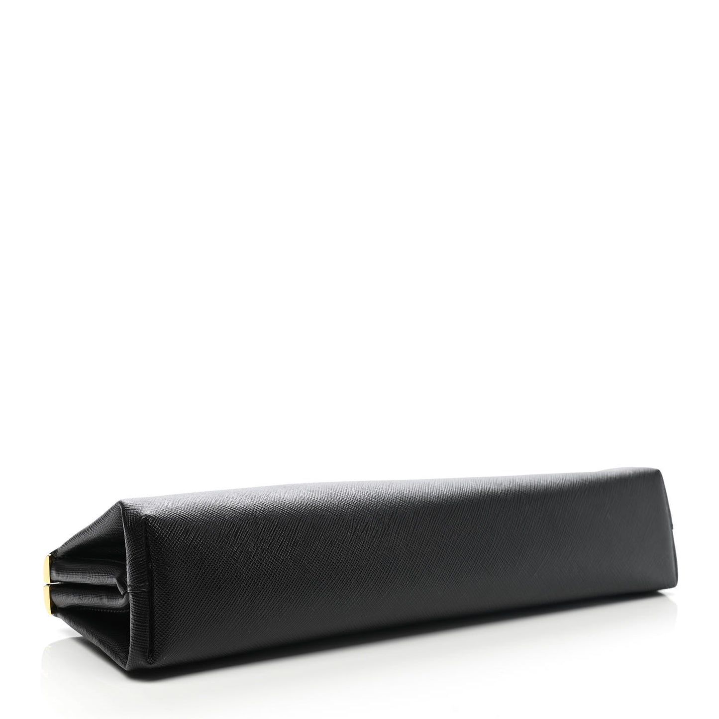 Saffiano Frame Clutch Black