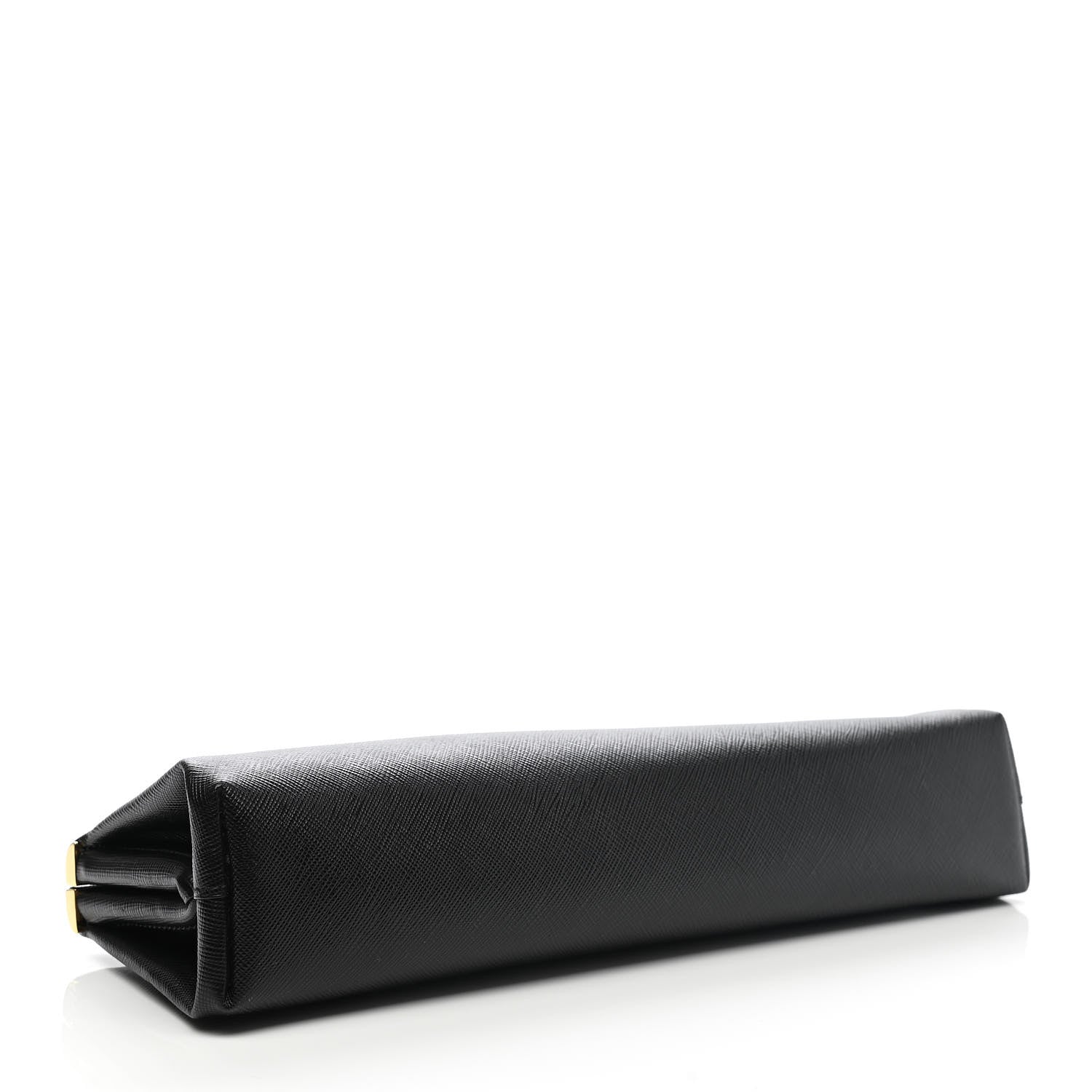 Prada Saffiano Frame Clutch Black 4 of 8