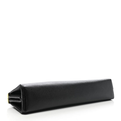 Prada Saffiano Frame Clutch Black 4 of 8