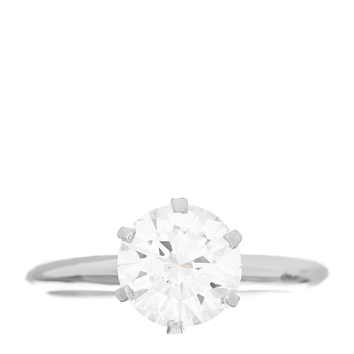 Platinum Diamond 1.68ct Solitaire Engagement Ring 54 7