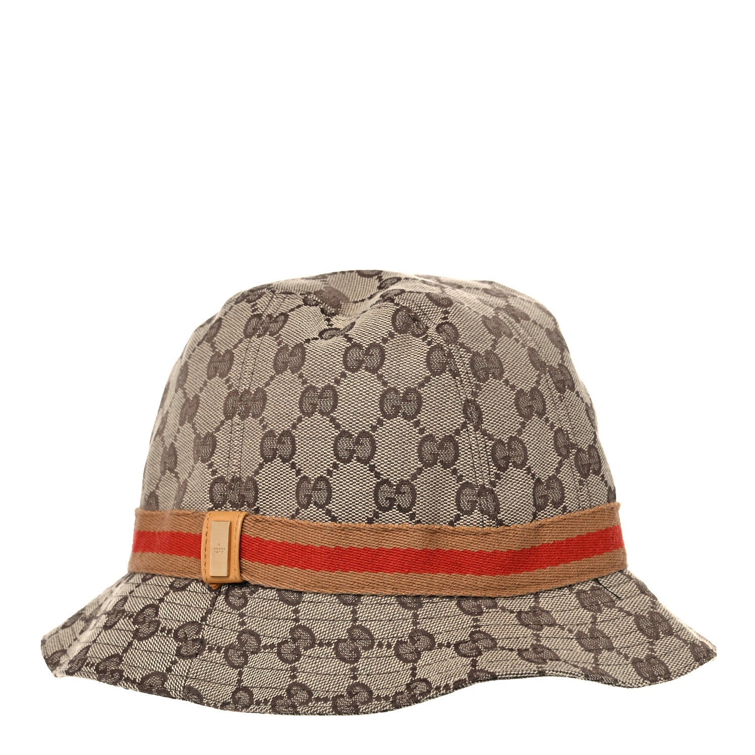 Gucci Monogram Web Bucket Hat M Brown 1 of 6