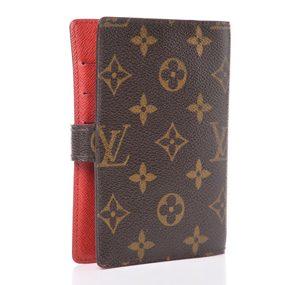 Louis Vuitton Monogram Groom Small Ring Agenda Cover Red 3 of 8