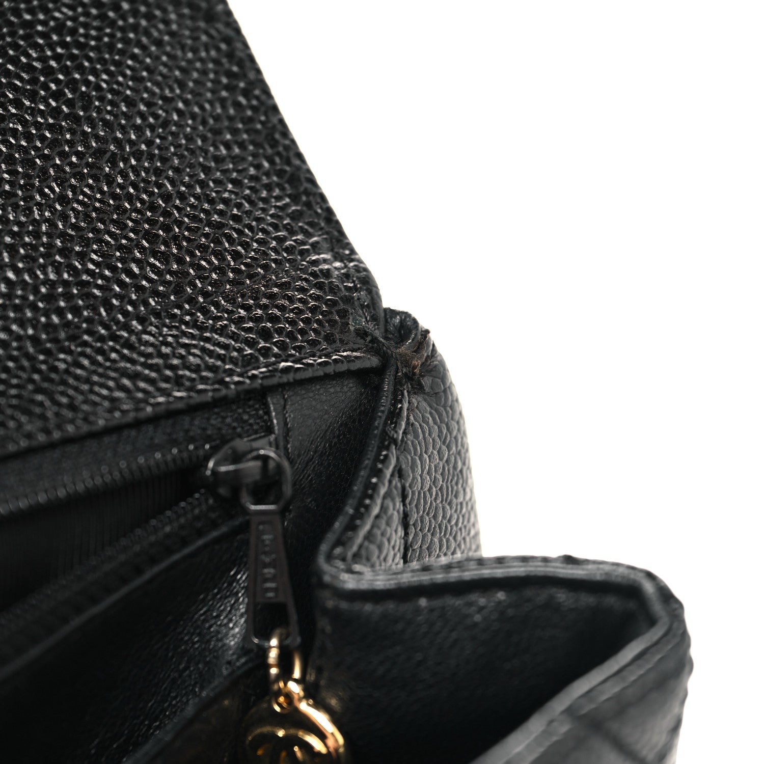 Chanel Caviar Quilted Jumbo Kelly Flap Black 12 of 12