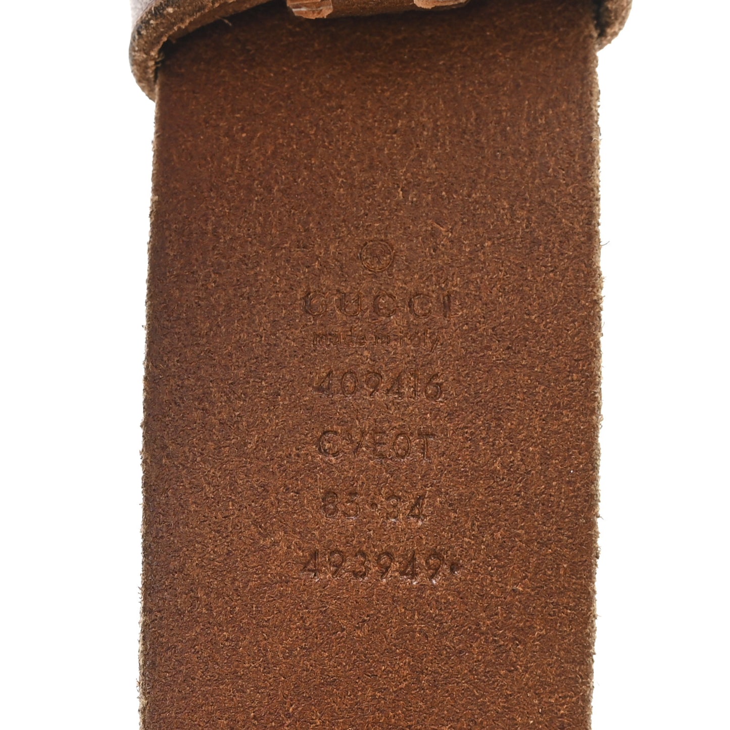 Faded Calfskin Double G 40mm Belt 85 34 Cuir