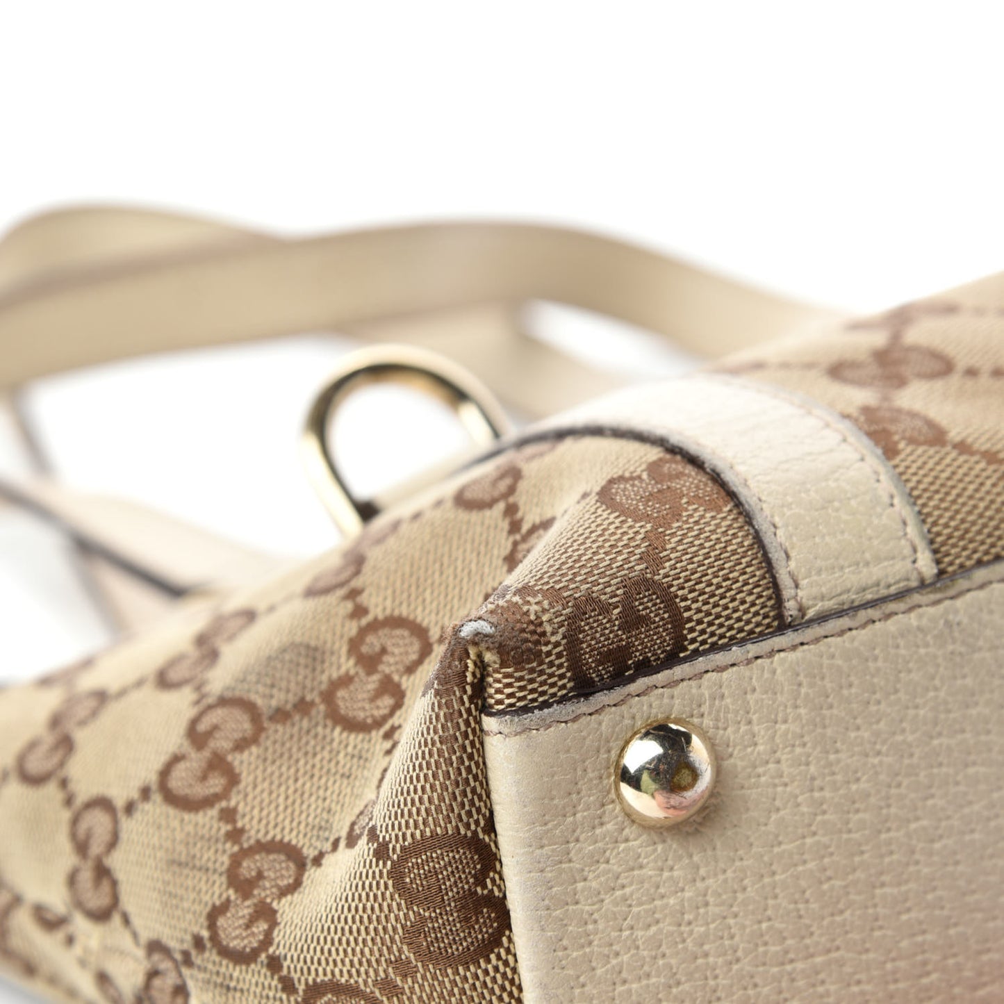 Monogram Small Abbey Tote Off White