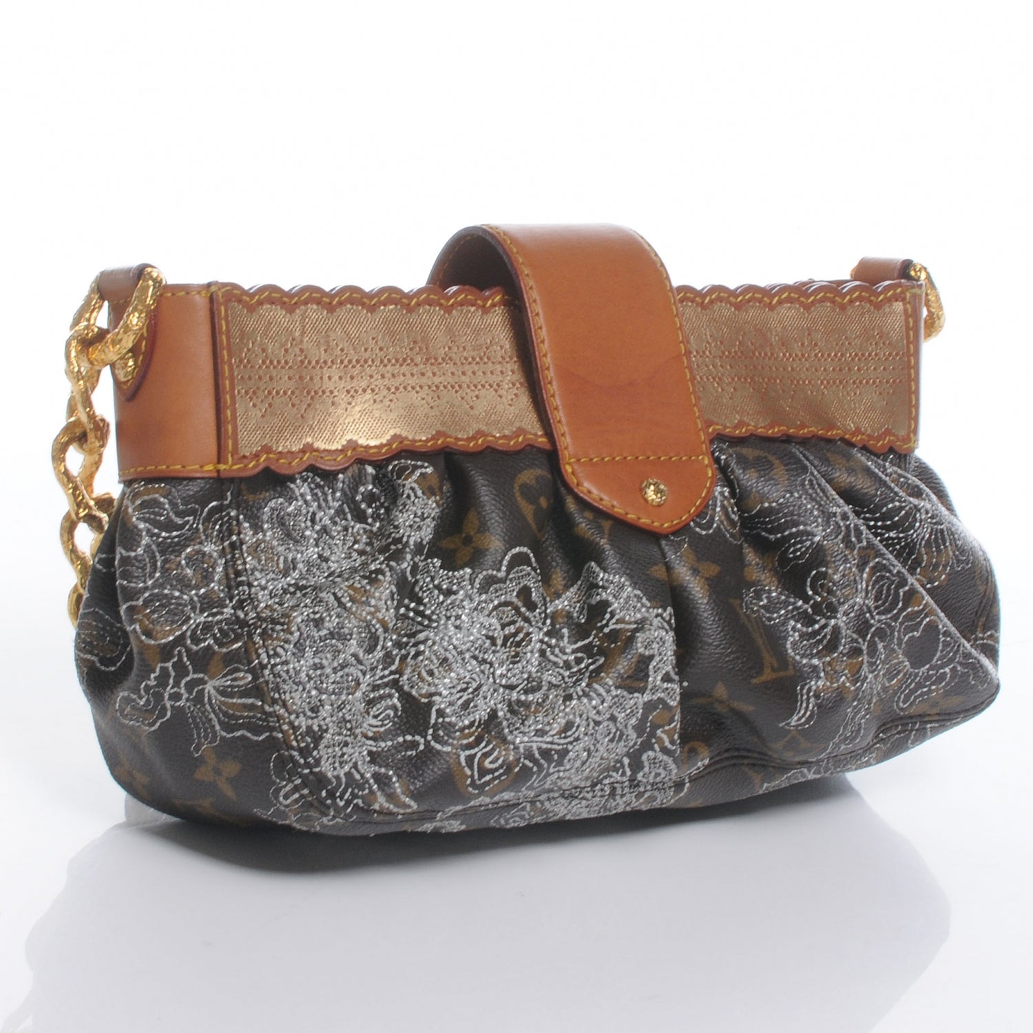 Louis Vuitton Monogram Dentelle Kirsten Silver 3 of 7