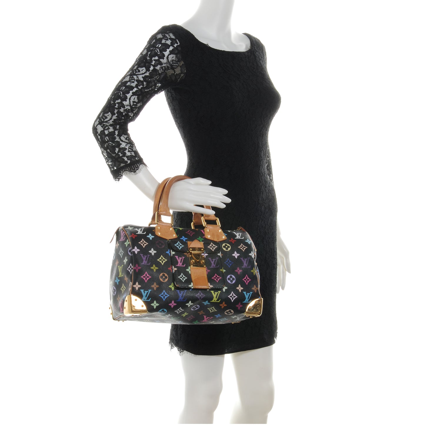 Monogram Multicolor Speedy 30 Black