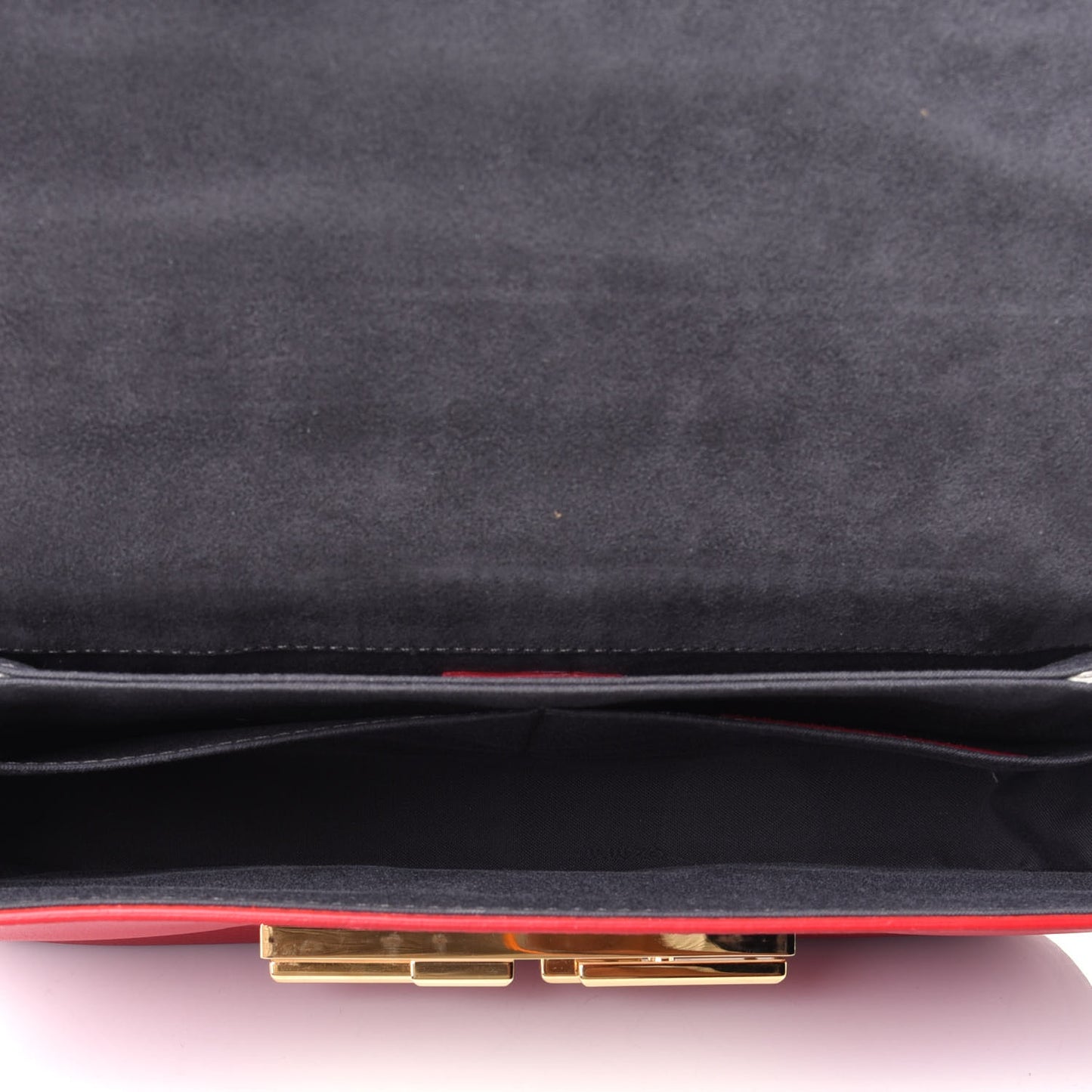Vitello Dolce Bi-Color 3Baguette Shoulder Bag Mattone White