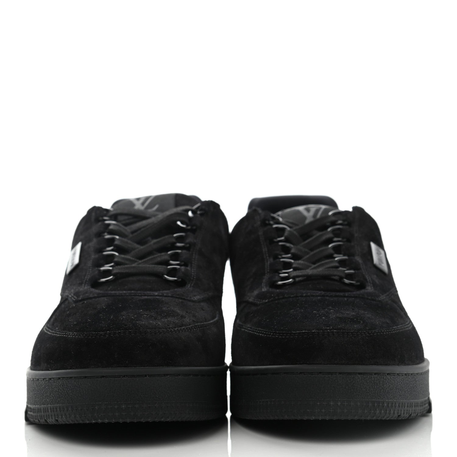 Louis Vuitton Suede Mens LV Trainer Sneakers 10 Black 2 of 11