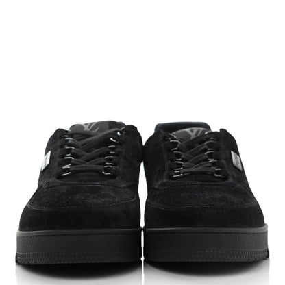 Louis Vuitton Suede Mens LV Trainer Sneakers 10 Black 2 of 11