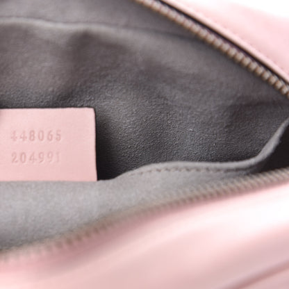 Gucci Calfskin Matelasse Mini GG Marmont Chain Shoulder Bag Perfect Pink 9 of 11