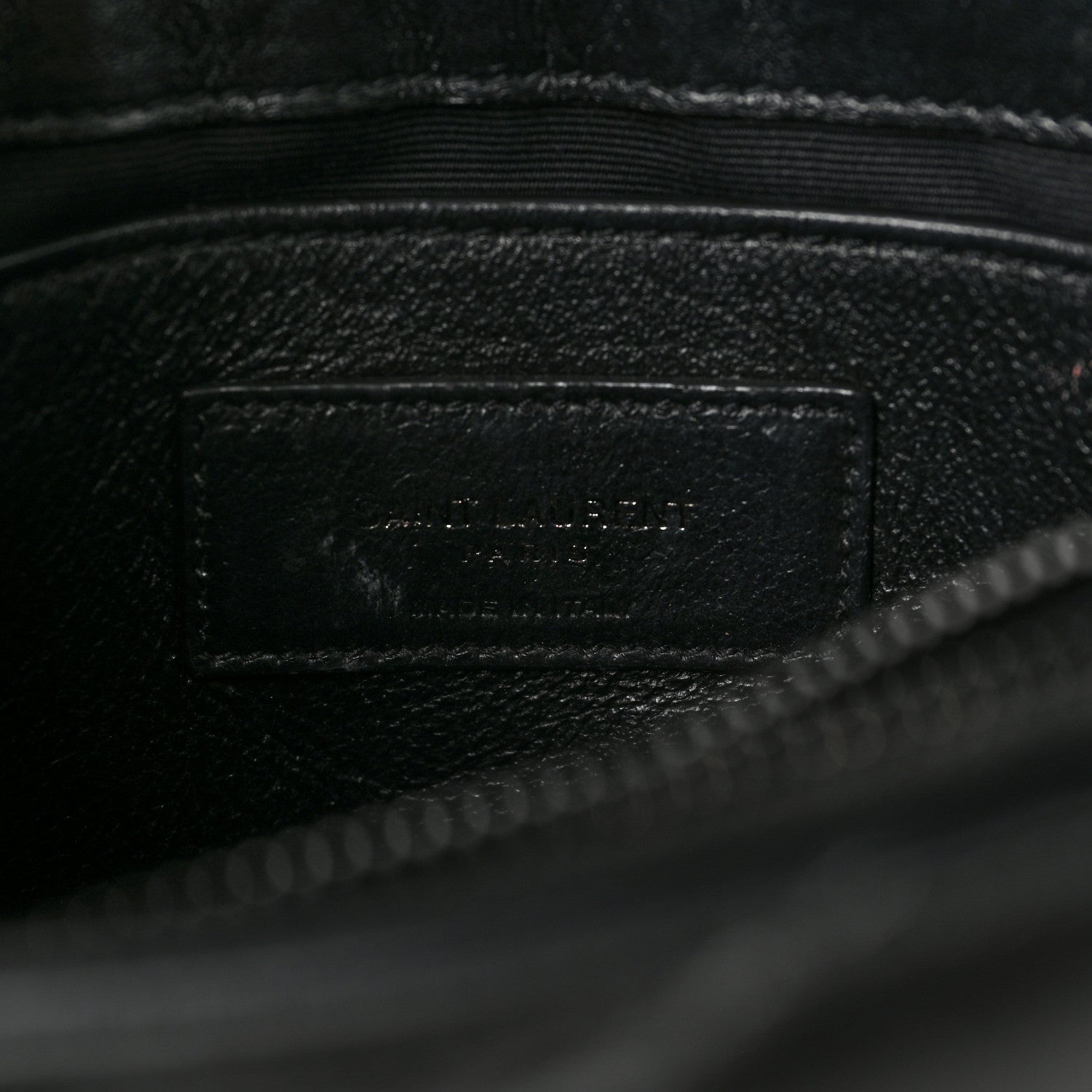 Saint Laurent Calfskin Y Quilted Monogram Monochrome Small Loulou Chain Satchel Black 6 of 14