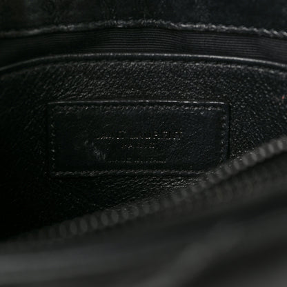 Saint Laurent Calfskin Y Quilted Monogram Monochrome Small Loulou Chain Satchel Black 6 of 14
