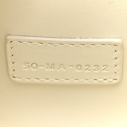 Christian Dior Calfskin Macrocannage Small Diortravel Nomad Pouch Latte Latte 7 of 10