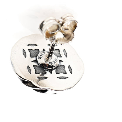 David Yurman Sterling Silver 14mm Sculpted Cable Stud Earrings 5 of 5