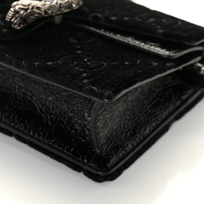 Gucci Velvet GG Monogram Super Mini Dionysus Shoulder Bag Black 8 of 10