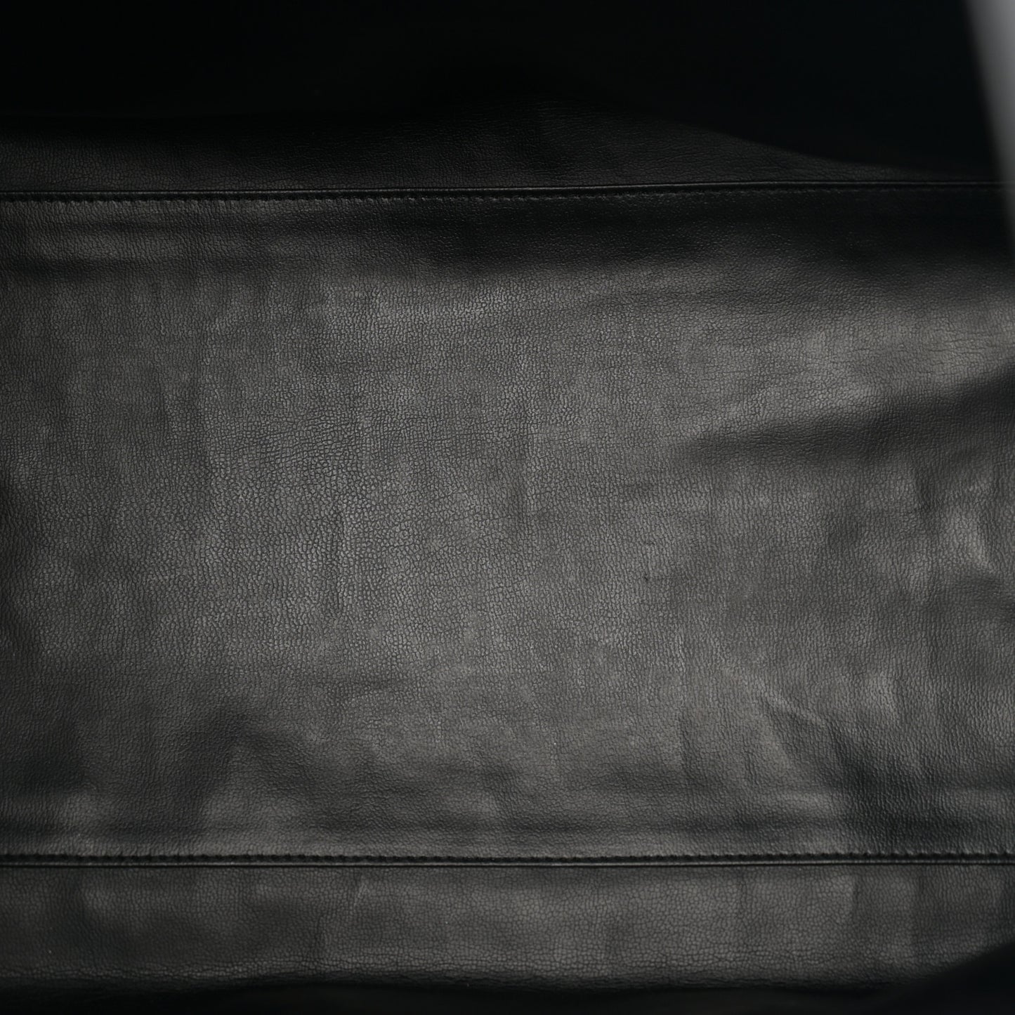 Calfskin Stitched XL Weekender Black