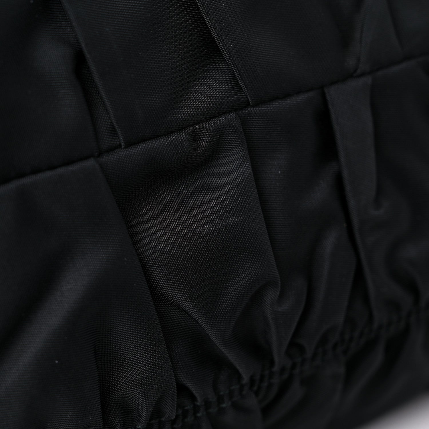 Prada Tessuto Nylon Gaufre Drawstring Tote Black 12 of 14