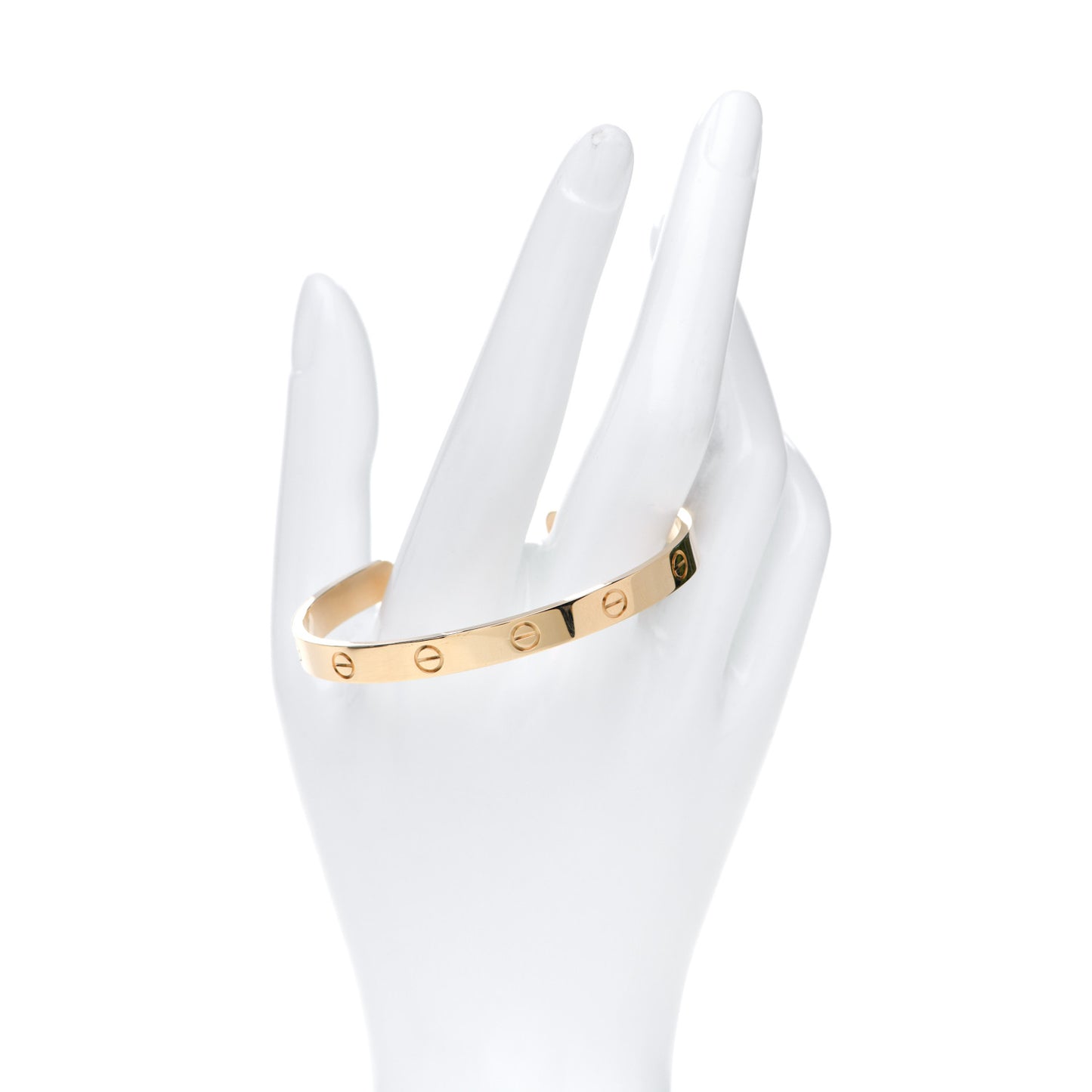 18K Yellow Gold LOVE Cuff Bracelet 18