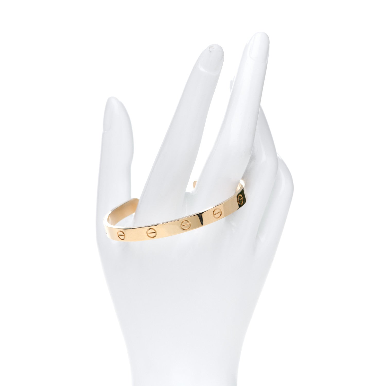 Cartier 18K Yellow Gold LOVE Cuff Bracelet 18 2 of 6