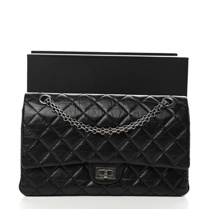 Chanel Aged Calfskin Quilted 2.55 Reissue 226 Flap Black 11 of 11